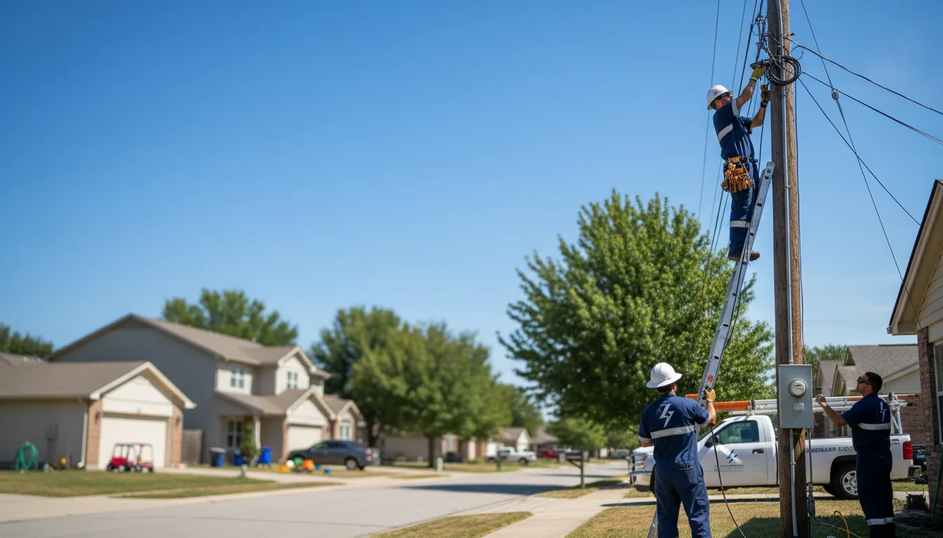 Residential electrician providing installation services in Minford, OH